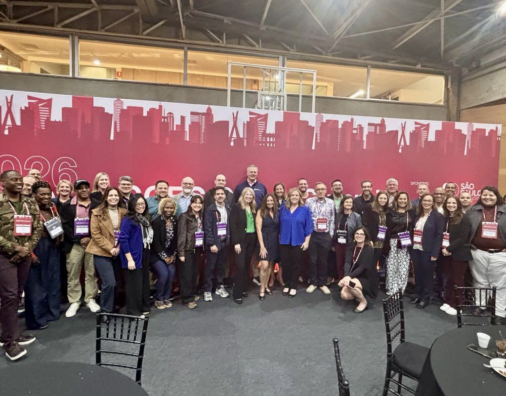 The attendees of the GCEC Global Summit pose for a group photo.